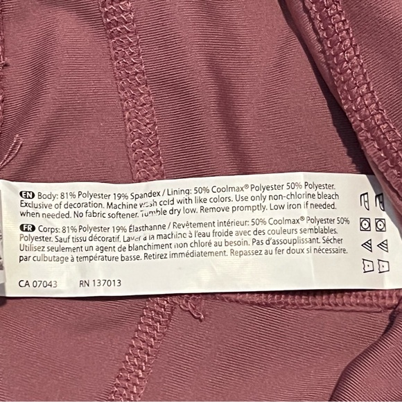 NWT Balance Collection Leggings Womens Size M High Waisted Leggings Mauve Soft - Picture 8 of 8